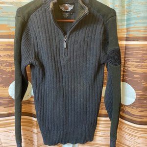 Authentic Harley Davidson Men's 1/4 zip Sweater